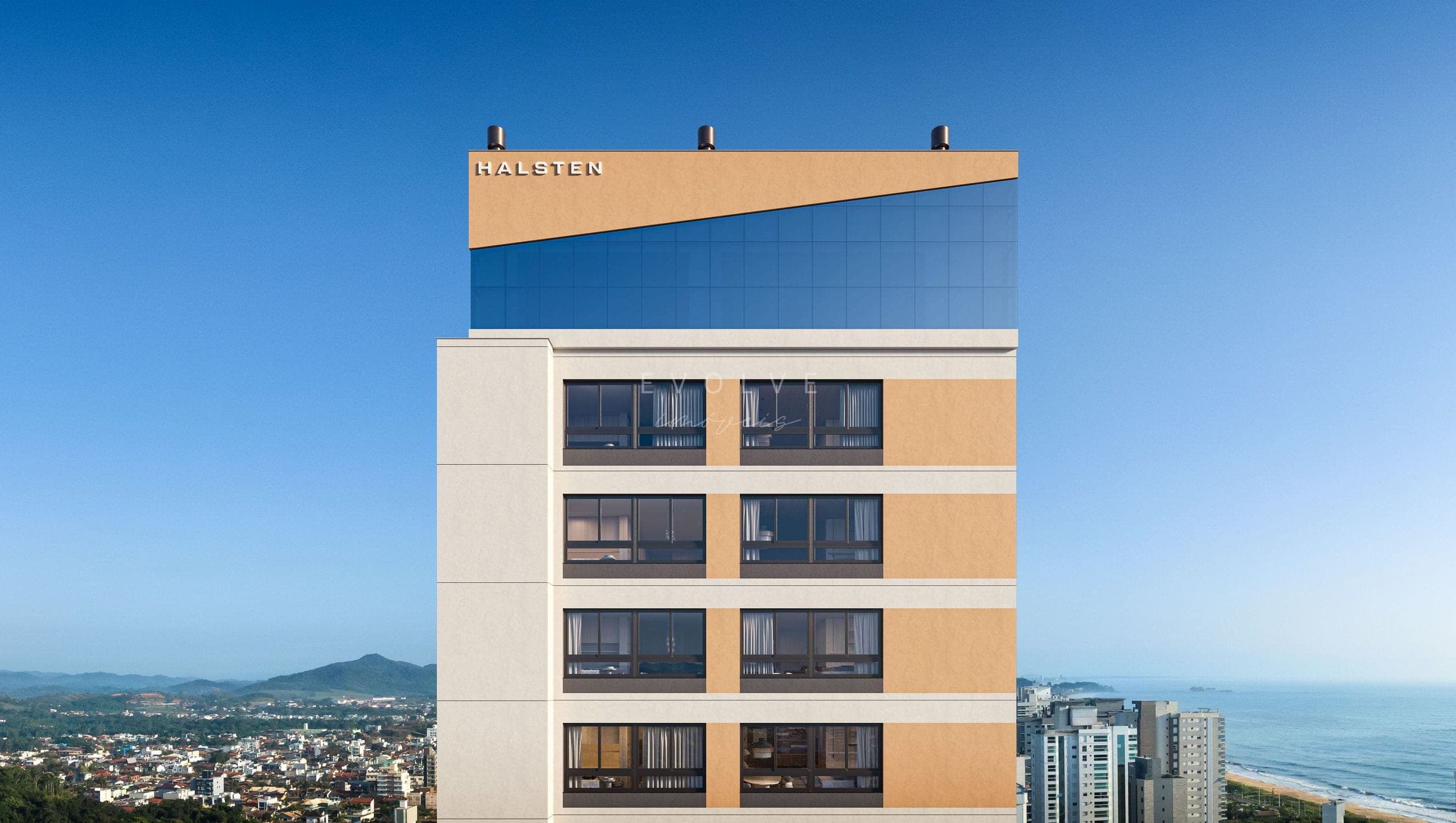Fachada — perspectiva de baixo