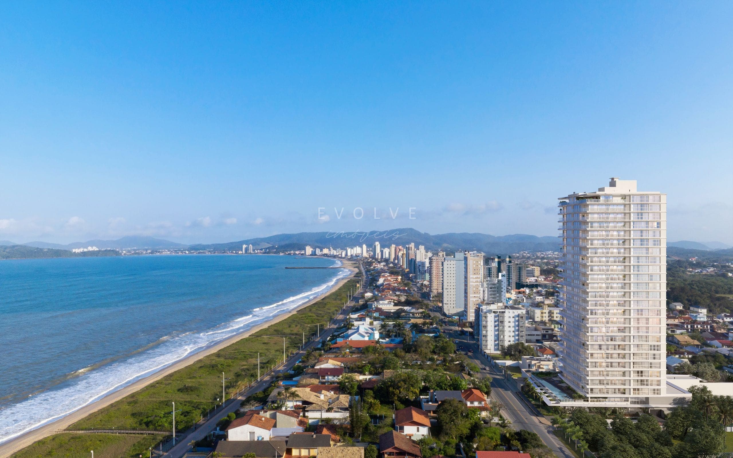 Fachada — fotomontagem com a orla