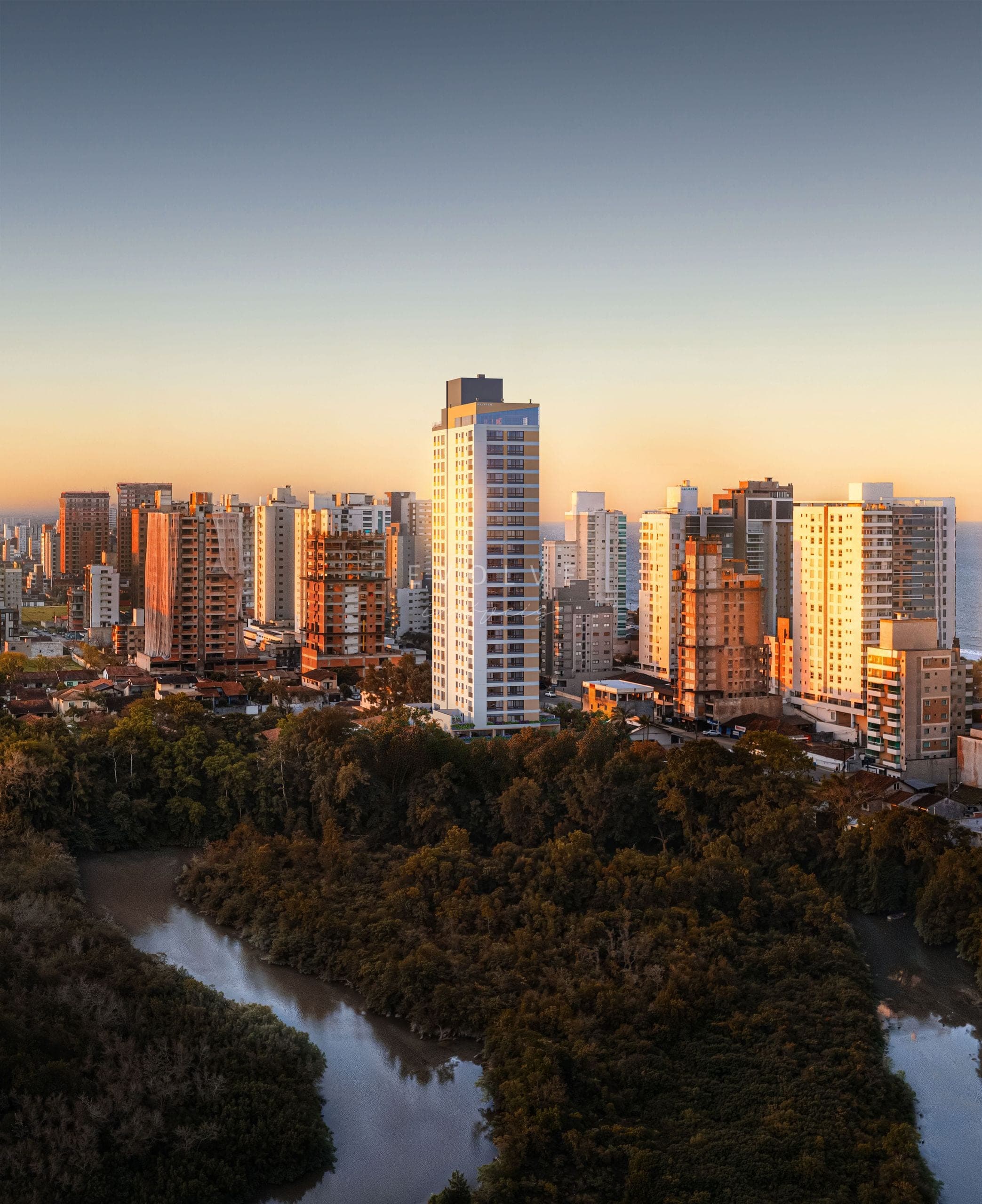 Vista aérea da cidade