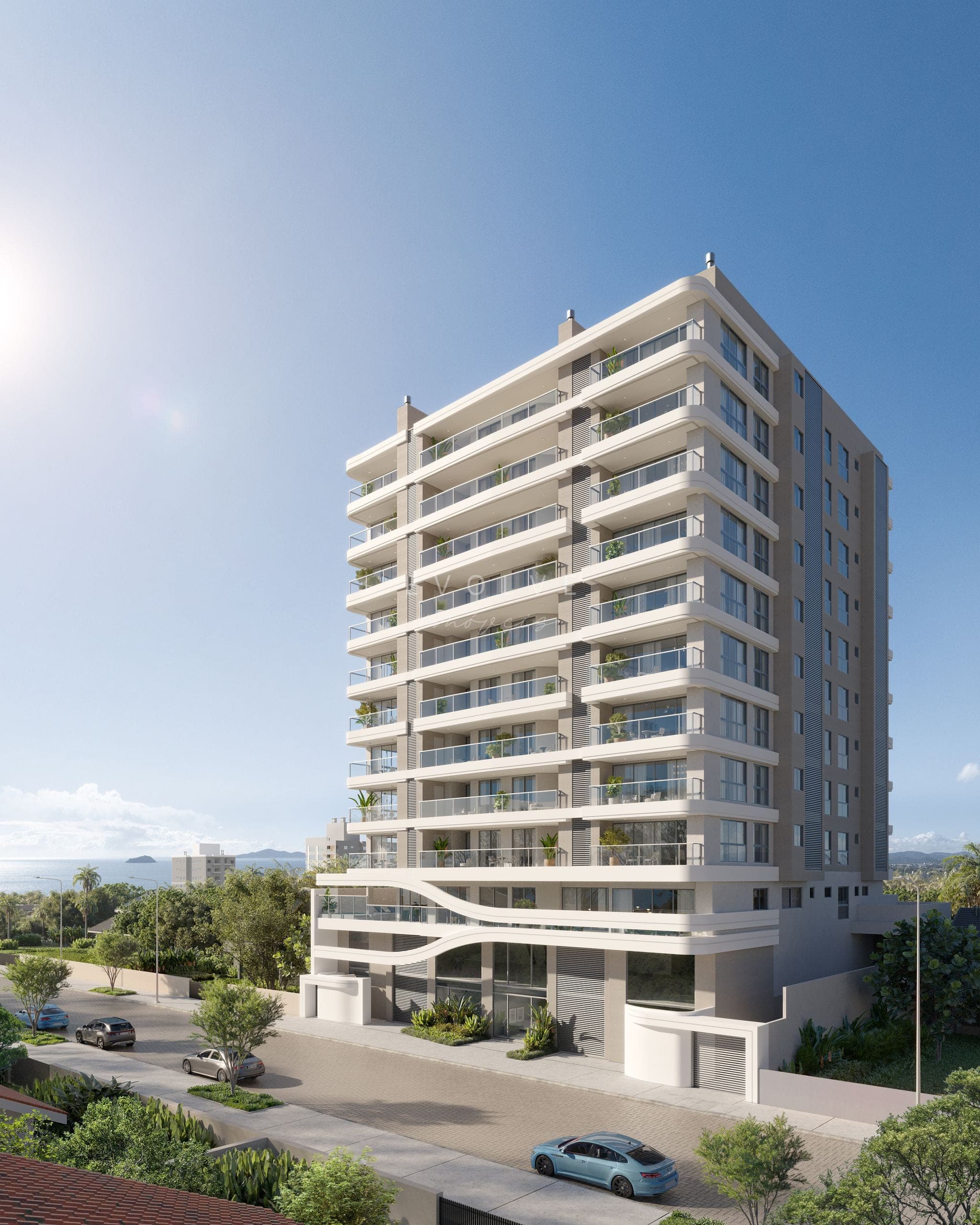 Fachada — torre vista de frente