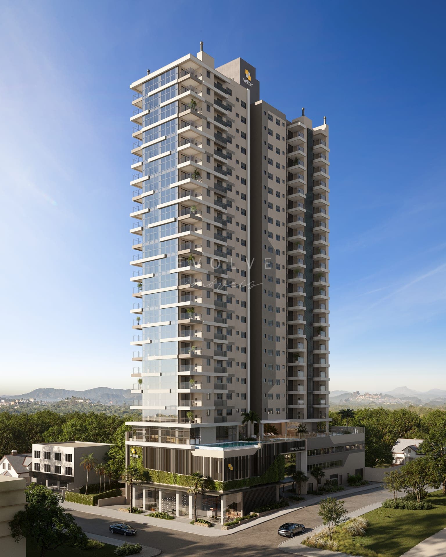 Fachada — torre vista de frente